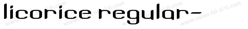Licorice Regular字体转换